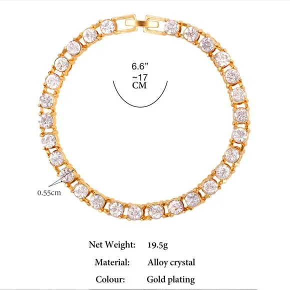 1pcs 8" Bracelet Emerald Crystals Square Box Chain - Picture 15 of 16